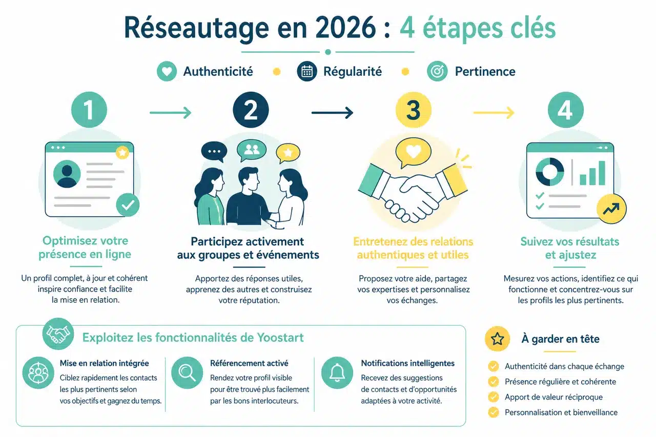 Réseautage professionnel: comment développer votre réseau d'affaires? , Conseils pour optimiser son réseautage en 2026